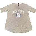 Gameday Couture Philadelphia 76ers Sixers Women’s Large Grey designer T Photo 0