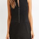 Forever 21 Black suede zip up dress never worn sleeveless Photo 0