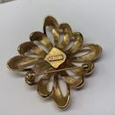 Monet Lot Of 2 Vintage - Modern Brooch Pins Gold Tone Both Signed -  / Avon Photo 9