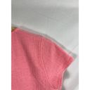 J.Crew  Texture Short Sleeve V Neck Tie Bottom Pink Top Size Small Photo 4