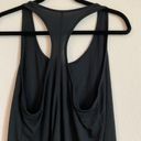 Nike Solid Black  Razor Back Tank Top Workout Photo 3