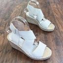 Eileen Fisher  • Willow Espadrille Wedge Sandal beige Bone leather jute heel Photo 0