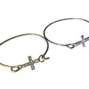 Boutique Wholesale 12 Cross Bracelets Rhinestone Gold Tone Silver Tone Bangle Bulk Lot Photo 4