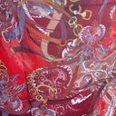 Elizabetta 100% Silk Scarf From Italy 59”x18”. 108 Red Photo 2