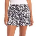 Isaac Mizrahi  Black and White Pattern Shorts Photo 0