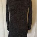 American Eagle  Outfitters Dark Grey Chenille Sweater Dress Long Sleeve XS Photo 7