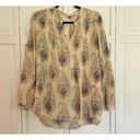 Rebecca Taylor  paisley print cotton pintuck blouse 6 Photo 9