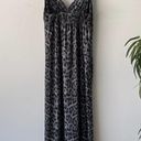 Rhapsody  XL Grey Animal Print Boho Summer Maxi Dress Photo 3