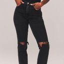 Abercrombie & Fitch Curve Love 90s Ultra High Rise Straight Jeans Photo 0