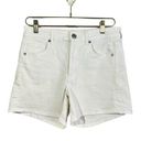 American Eagle  Super High Rise Shortie 8 White Denim Photo 0