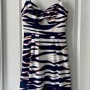 Yumi Kim  Sneak Peak Dress Blue & White Summer Ikat Print w/ Cutout Sz Medium NWT Photo 1