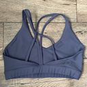 SoulCycle SOUL by  M Take the Plunge Blue Strappy Sports Bra Photo 5