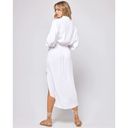 l*space L* Logan Midi Swim Cover Up Dress in White Size Small Photo 12
