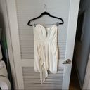 Michelle Mason 𝅺NEW  velvet strapless mini dress Photo 4