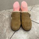 Lower East Side VTG 90s Y2K  Tan Chunky Platform Heel Sherpa Mule Clogs 9.5 Photo 4