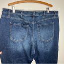 Lane Bryant  mid rise boyfriend jeans plaid cuff size 22 Photo 3