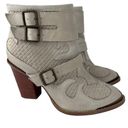 Kensie  HAMLIN SAGE LEATHER ANKLE STRAPS WESTERN BOOTIE WOMEN SIZE US 8M Photo 0