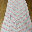 Lane Bryant Women's Size 18/20 A-Line Skirt  100% Cotton Pull On Striped Photo 0