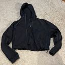 Lululemon Black Cropped Rain Jacket Size 4 Photo 0