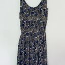 Angie  Francescas Collection Black Gray Blue Feather Sleeveless Sun Dress Size S Photo 6