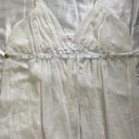 Oscar de la Renta  flowy romantic white floral satin cami babydoll slip dress Photo 5