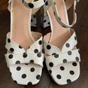 Kate Spade Delight Black White Polka Dot Platform Block Heels Photo 4