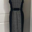 White House | Black Market  Houndstooth Black Midi Sheath Dress Sz 4 ❤️ Photo 0