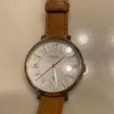 Fossil Watch Tan Leather Gold Face Photo 1