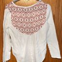 Knox Rose White Patterned Blouse Photo 2