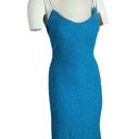 City Triangles Vintage Y2K  Blue Sparkly Dress Low Strappy Back US MEDIUM Photo 0