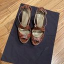 Brian Atwood  Dekoda snakeskin espadrille wedges size 8.5 / 39 Photo 5