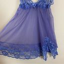 Frederick's of Hollywood  Negligee Lace Slit Sophie Babydoll Bow Size Medium Sexy Photo 5