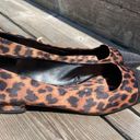 ZARA Leopard print with black cap toe slip on flats 6.5 Photo 0