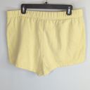 The North Face  Womens Yellow Half Dome Fleece Shorts Size XL Photo 3