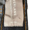 Everlane  The Curvy Hi-Rise Skinny Jeans Crop Blue Wash Denim Women Size 30 Photo 7