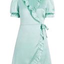 Hill House  The Nima Dress 100% Silk Mint Wrap Mini Dress | U.S. Woman’s XSmall Photo 0