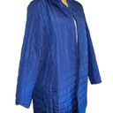 Woman Within  blue quilted zip up lightweight jacket with side pockets! N… Photo 5