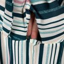 Xhilaration  Jumpsuit Small‎ Striped Multicolor Palazzo Pants V-Neck Tie Cutout S Photo 2