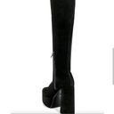 Tony Bianco NIB NWT  Toniq Platform Boot Black Stretch Suede REVOLVE sz 7.5 Photo 3