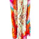 Marciano  Silk Multicolor Printed Maxi Dress Sz S Photo 2