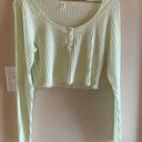 BP Pastel Lime Green Crop Top Photo 0