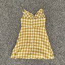 Reverse Yellow Gingham Dress Photo 2