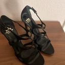 Moschino Women’s  Black Strappy Heels Size 8.5 Photo 1