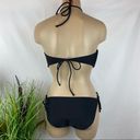 OP  Ocean Pacific Black Halter Bikini Swim Bathing Suit 2 Piece XL M Photo 1