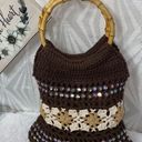 Lilu Vintage  Retro Macrame Crochet Purse Photo 2