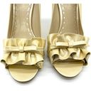 Enzo Angiolini  Eamielee Patent Peep Toe Pump Womens 9 Bow Pearly Feminine Dainty Photo 2