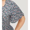 Bloomchic Size 18 - 20 • 2x •  • Ditsy Floral Knot V Neck Blouse Photo 6