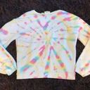 Anthropologie NEW  Multi Tie Dye Tapered‎ Sweatshirt Size M Photo 4