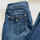 White House | Black Market  Skinny Flare Dark Wash Jeans in Size 4R Photo 2