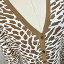 Dialogue  Animal Print Cardigan Sweater Photo 1